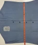 Vintage 1990's USGI US Navy Men's Chambray Utility Work Shirt Blue Military USN Issued