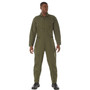 Olive Drab Green Military-Style Flightsuit Coveralls
