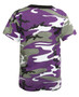 Kid's Purple Camo Short Sleeve T-Shirt | 6743
