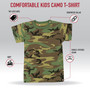 Kid's Woodland Camo Short Sleeve T-Shirt | 6703