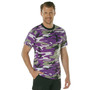 Ultra Violet Purple Camo Short Sleeve T-Shirt | 60176