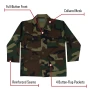 Kid's Woodland Camouflage Military BDU Shirt | 66102