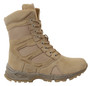 Rothco Forced Entry Desert Tan 8" Deployment Boots with Side Zipper | 5357
