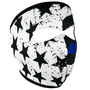 THIN BLUE LINE FULL MASK WNFM119 Motorcycle Biker Ski Neoprene FULL Face Mask Reversible