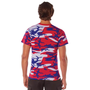 RED WHITE & BLUE CAMO T-SHIRT