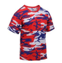 RED WHITE & BLUE CAMO T-SHIRT