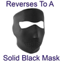Neoprene Full Face Mask | Blue Chrome Skull | WNFM024
