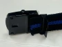 BLACK & BLUE LINE Web Belt with Black Tip & Buckle | SZ 54 x 1.25 inches New