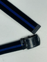BLACK & BLUE LINE Web Belt with Black Tip & Buckle | SZ 54 x 1.25 inches New