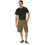 Vintage Woodland Digital Camo Paratrooper Cargo Shorts | Rothco 2591