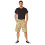Rothco Vintage Solid Paratrooper Cargo Shorts | Khaki | 2170