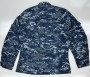 USGI Men's Small Short NWU Navy Blue Digital Camo BDU Shirt Button-Up Coat