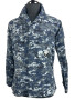 USGI Men's Small Short NWU Navy Blue Digital Camo BDU Shirt Button-Up Coat