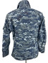 USGI Men's Small Short NWU Navy Blue Digital Camo BDU Shirt Button-Up Coat