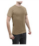Khaki Solid Color Short Sleeve Crew Neck T-Shirt | Poly/Cotton Blend 6763 Khaki Solid Color Short Sleeve Crew Neck T-Shirt | Poly/Cotton Blend 6763
