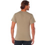 Khaki Solid Color Short Sleeve Crew Neck T-Shirt | Poly/Cotton Blend 6763 Khaki Solid Color Short Sleeve Crew Neck T-Shirt | Poly/Cotton Blend 6763
