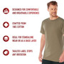 AR 670-1 Coyote Brown Solid Color Short Sleeve Crew Neck T-Shirt | 100% Cotton 2934