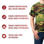 Woodland Camo Moisture Wicking Short Sleeve Crew Neck T-Shirt 95025