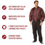 Maroon MA-1 Bomber Flight Jacket | 7327