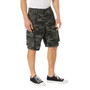 Vintage Black Camo Paratrooper Cargo Shorts |  Rothco 21400