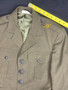 USMC Men's Alpha Green Uniform Coat Poly/Wool Service Jacket | Size 37 Reg USED