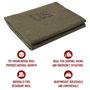 Rothco U.S. Olive Drab Green 70% Virgin Wool Blanket | USA Made