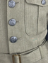 USMC Men's Alpha Green Uniform Coat Poly/Wool Service Jacket | Size 40 Reg USED
