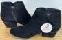 Women's 6.5M Boots Blondo Valli 2.0 Black Suede Leather Waterproof Bootie NWOB