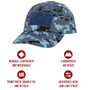Sky Blue Digital Camo Tactical Operator Cap