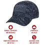 Midnight Blue Digital Camo Tactical Operator Cap