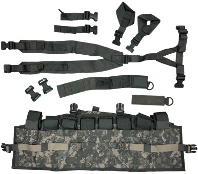 Usgi Rig USGI MOLLE Tactical Assault Panel (TAP), ACU, Chest Rig Vest Complete NWOT