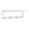 Wall-Mount Towel Rack- White 