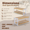 2 Tier Bamboo Shoe Rack 