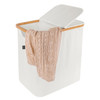 Vencier Extra-Large Bamboo Laundry Hamper with Lid - 88 L Capacity - Spacious Laundry Basket for Bedrooms and Bathrooms - Convenient Handles