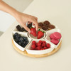 Lazy Susan Rotating, Revolving Dip Set Snack Bowl