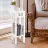 Vencier Provence Fretwork French Inspired Hallway Tall Narrow Side Table Bedside Unit in MDF