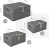 Resin Woven Storage Baskets (Set of 3)