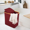 XL Bamboo Laundry Hamper with Lid – 88L
