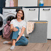 XL Bamboo Laundry Hamper with Lid – 88L