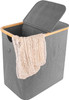 XL Bamboo Laundry Hamper with Lid – 88L