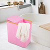 XL Bamboo Laundry Hamper with Lid – 88L
