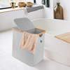 XL Bamboo Laundry Hamper with Lid – 88L