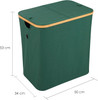 XL Bamboo Laundry Hamper with Lid – 88L