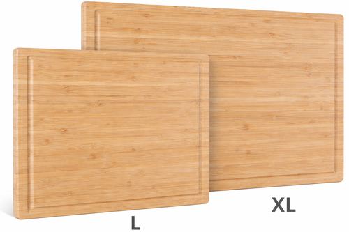 Bamboo Chopping Board with Juice Groove – Large or XL, 2cm Thick