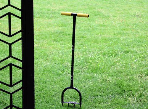 Manual Lawn Spike Aerator with T-Handle