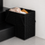 Wicker Stair Storage Basket with Handles -Black