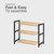 3-Tier Bamboo Shoe Rack – Natural/Black