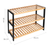 3-Tier Bamboo Shoe Rack – Natural/Black