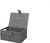 Resin Wicker Storage Baskets with Lids, Set of 3, Grey