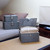 Resin Wicker Storage Baskets with Lids, Set of 3, Grey